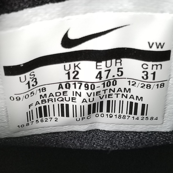 Nike Vapor Pro BOA Mens Soft Spike Golf Shoe White - Picture 8 of 8